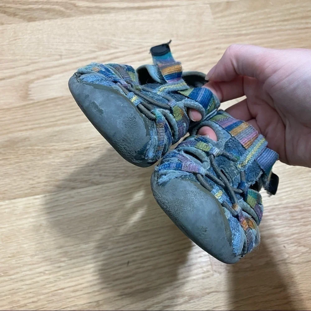 Keen Sandals Sz 7 Outdoors Closed Toe Blue Kids Toddler Girl